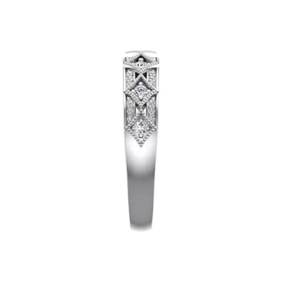 Paige Art Deco Diamond Band