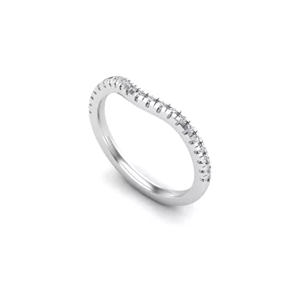 Bella Pavé Contoured Band