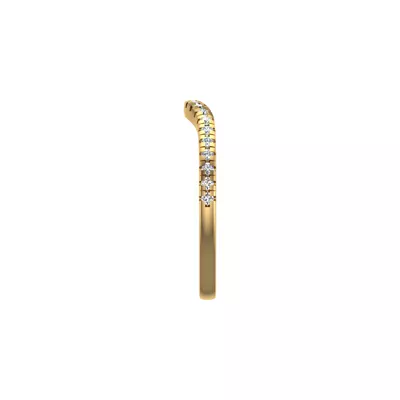 Bella Pavé Contoured Band