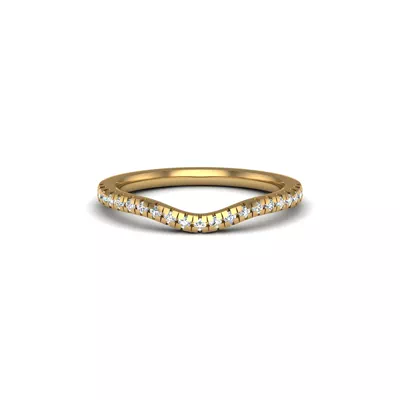 Bella Pavé Contoured Band