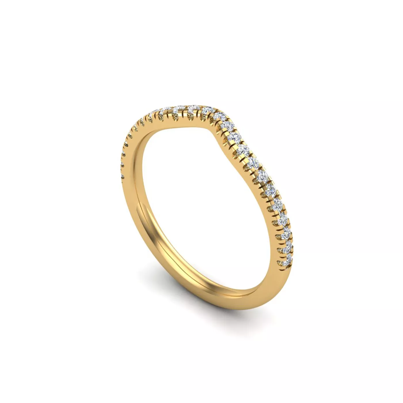 Kennedy Pavé Contoured Band