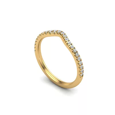 Kennedy Pavé Contoured Band