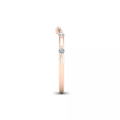 Mariana Curved Pave Band