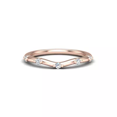 Mariana Curved Pave Band