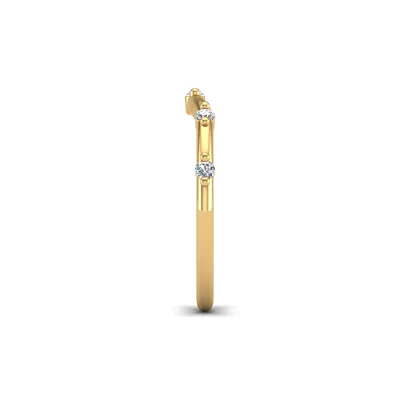 Mariana Curved Pave Band