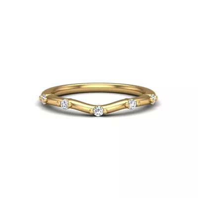 Mariana Curved Pave Band