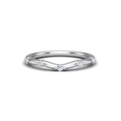 Mariana Curved Pave Band