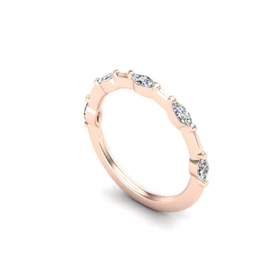 Navy Pave Band