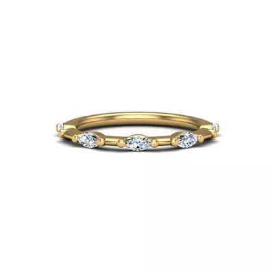 Navy Pave Band