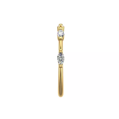 Navy Pave Band