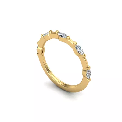Navy Pave Band