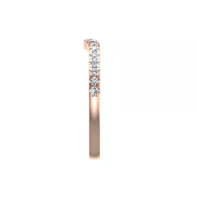 Emelia Curved Pave Band