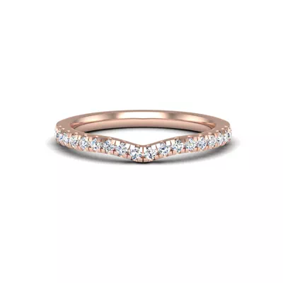 Emelia Curved Pave Band