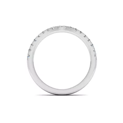 Emelia Curved Pave Band