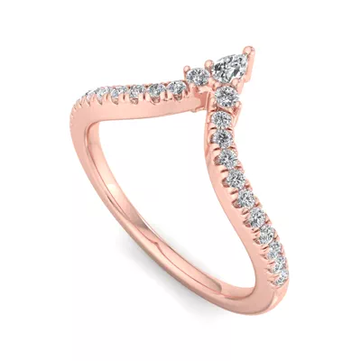 Holly Pave Chevron Band