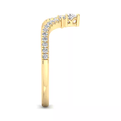 Holly Pave Chevron Band
