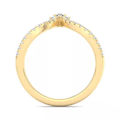 Holly Pave Chevron Band