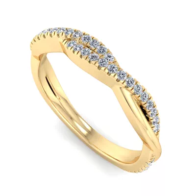 Jimena Twisted Pave Band