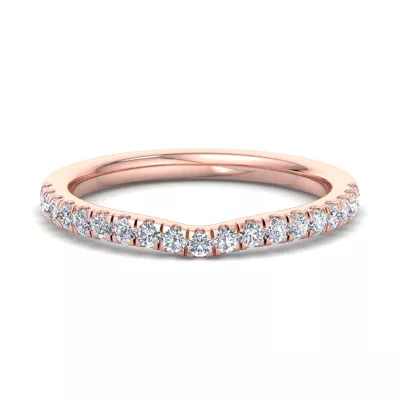 Jaliyah Curved Pavé Band