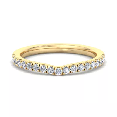 Jaliyah Curved Pavé Band