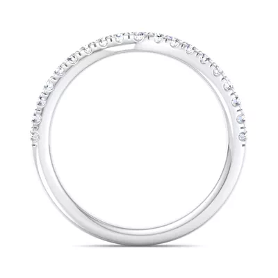 Jaliyah Curved Pavé Band