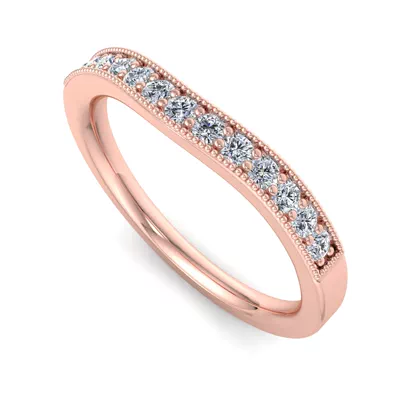 Xiamora Pavé And Migraing Curved Band