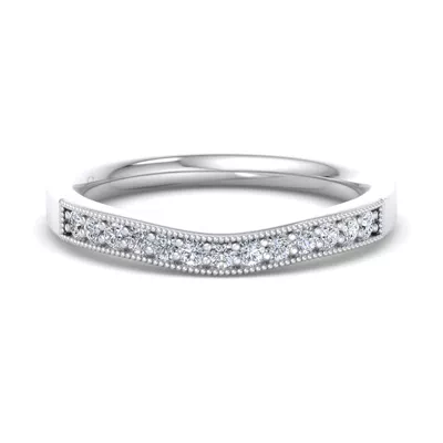 Xiamora Pavé And Migraing Curved Band