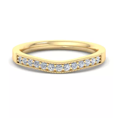 Xiamora Pavé And Migraing Curved Band