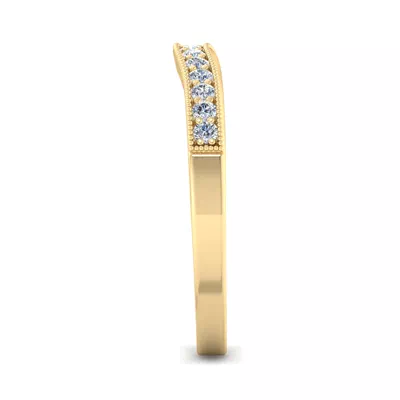 Xiamora Pavé And Migraing Curved Band