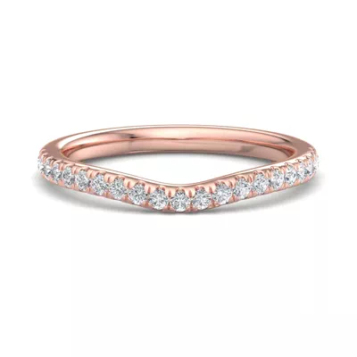 Sylvie Curved Pavé Band