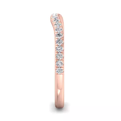 Sylvie Curved Pavé Band