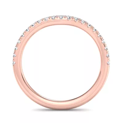 Sylvie Curved Pavé Band