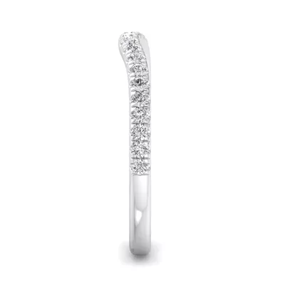 Sylvie Curved Pavé Band
