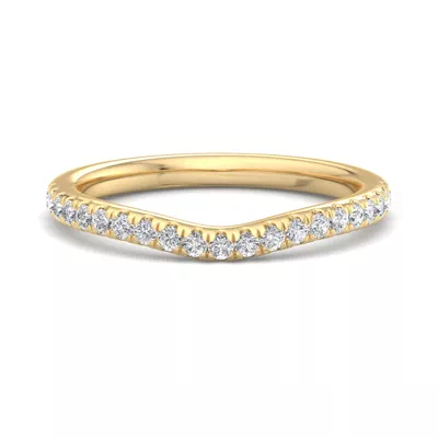 Sylvie Curved Pavé Band