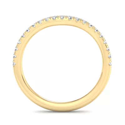 Sylvie Curved Pavé Band