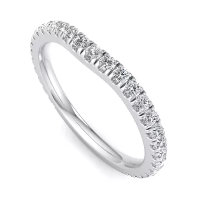Katalina Pavé Curved Band