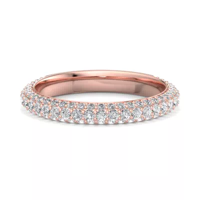 Skyler Rolled Pavé Band