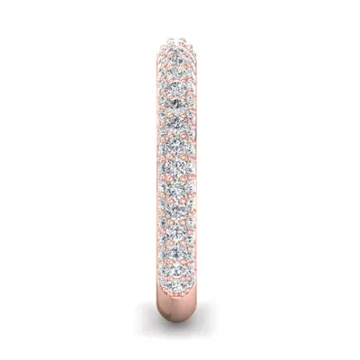 Skyler Rolled Pavé Band