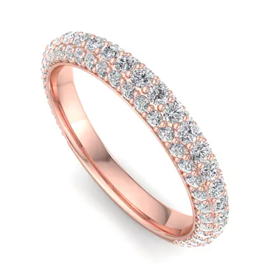 Skyler Rolled Pavé Band