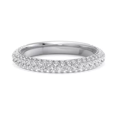 Skyler Rolled Pavé Band