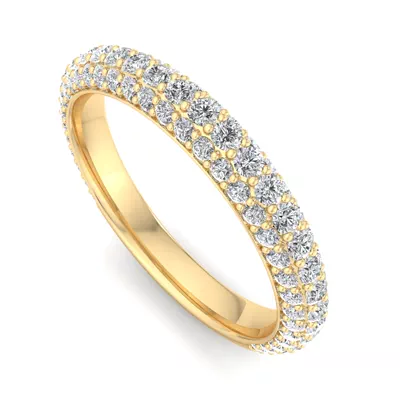 Skyler Rolled Pavé Band