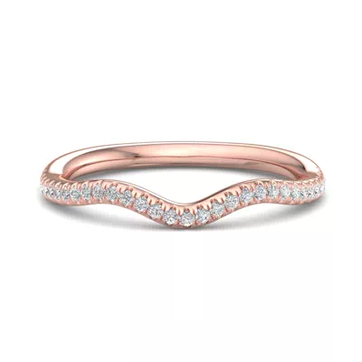 Kaliyah Curved Pavé Band