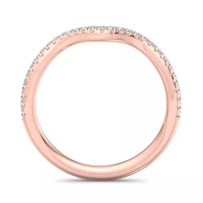 Kaliyah Curved Pavé Band