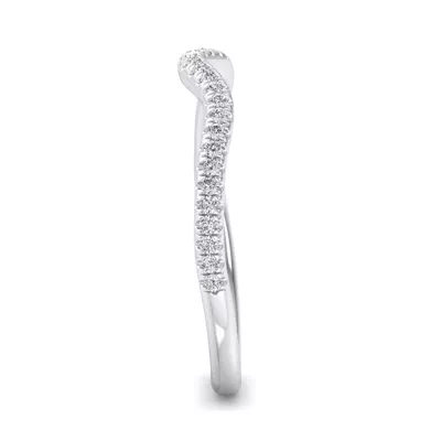 Kaliyah Curved Pavé Band