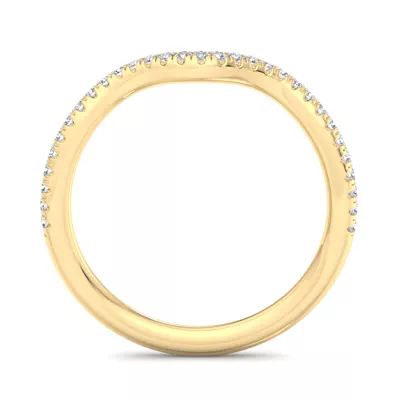 Kaliyah Curved Pavé Band