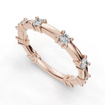 Alanna Spaced Diamond Band