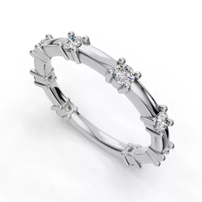 Alanna Spaced Diamond Band