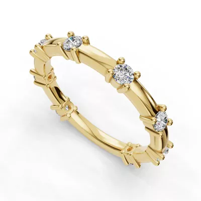 Alanna Spaced Diamond Band