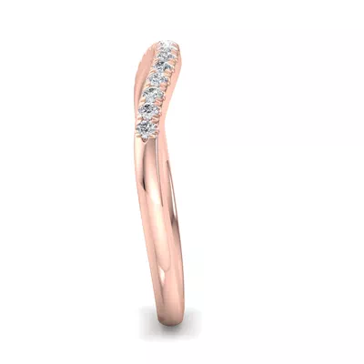 Sasha Curved Pavé Band