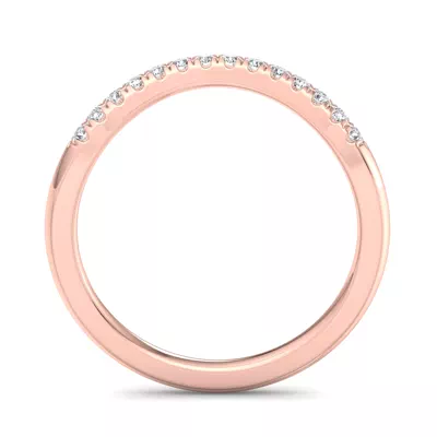 Sasha Curved Pavé Band